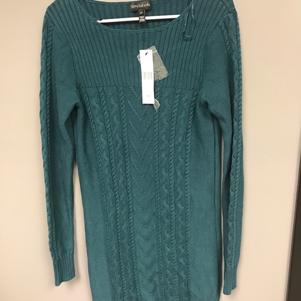 Long Tall Sally Rib and Cable Detail Tunic NWT